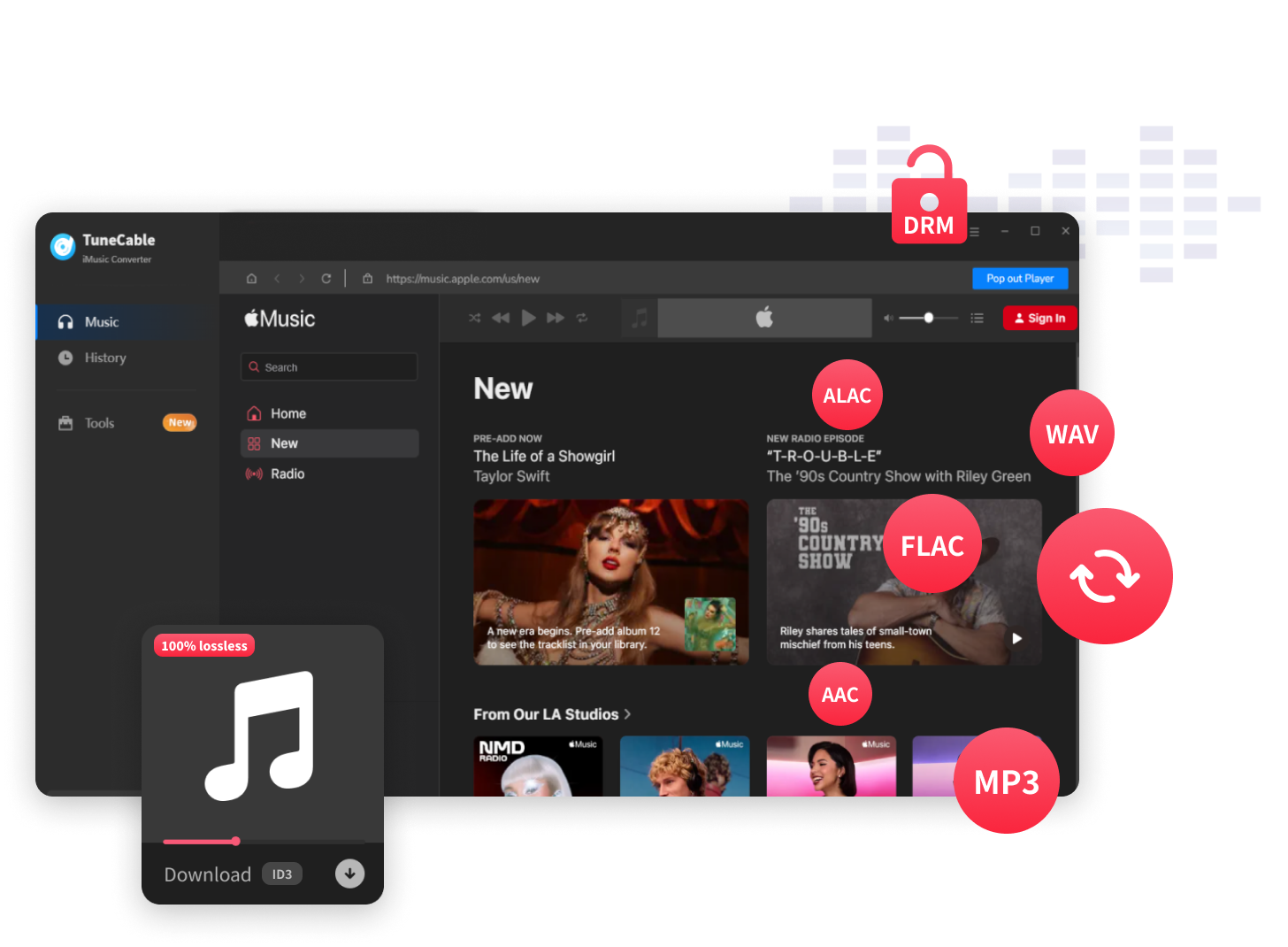 TuneMobie Spotify Converter Interface